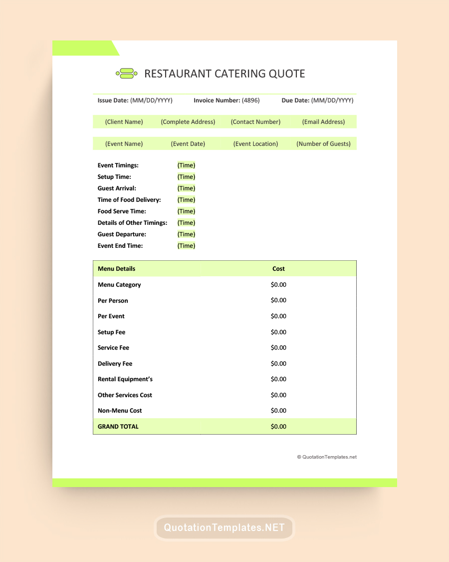 Quote Templates Download free Quotations for Word, Excel and PDF