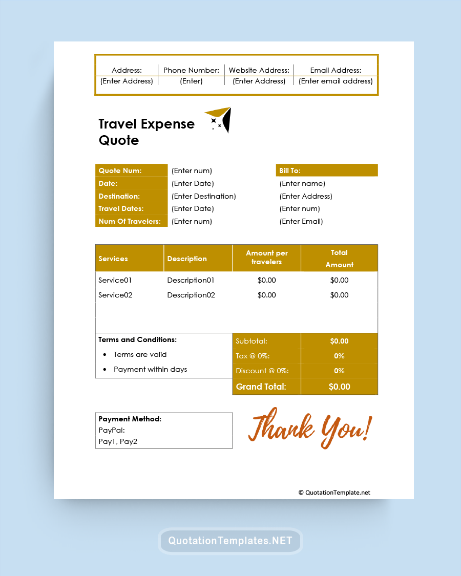 travel agent review template